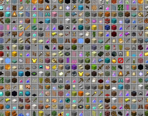 Every item in Minecraft 